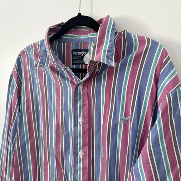 vintage 90s wrangler western button down - Picture 5 of 13